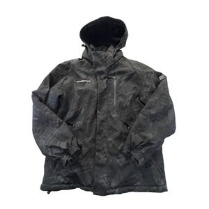 zeroxposur mens winter hooded jacket sz small